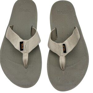 Teva Womens Flip Flop Travel Sandals 10.5" Birch Neutral Slip On Casual